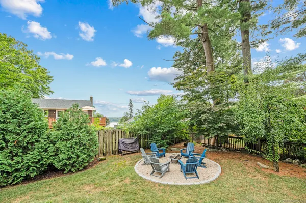 a house view with a garden space