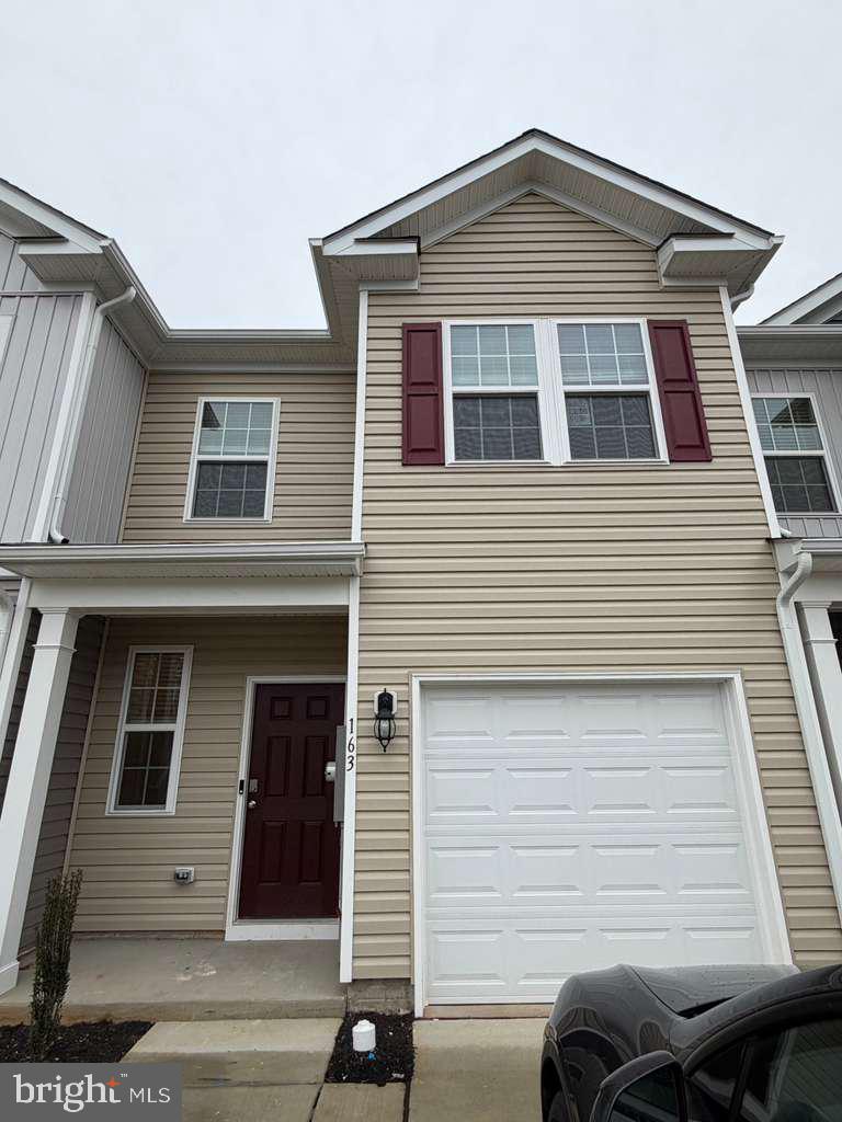 a front view of a house