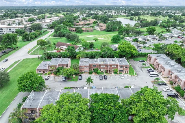 an aerial view of a city with lots of residential buildings