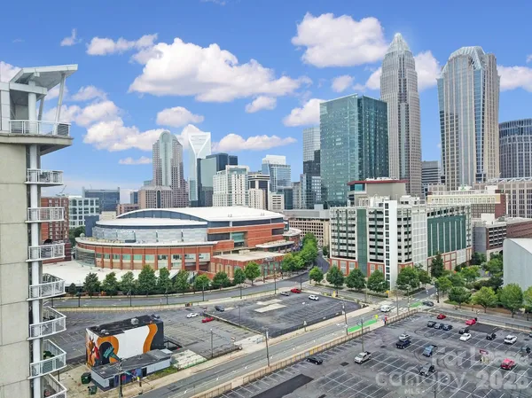 a view of a outdoor space with a balcony