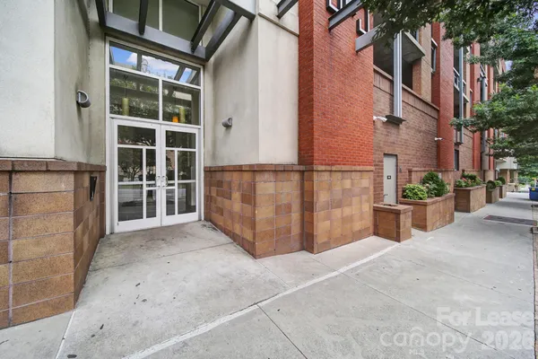 a view of elevator with front door