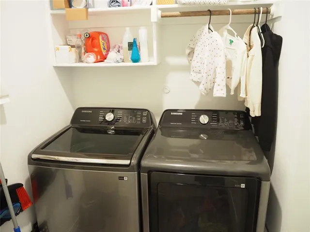 a close view of utility room