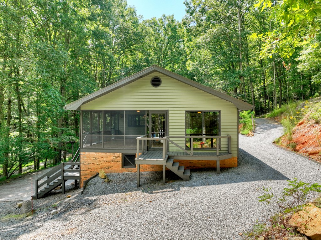 260 Flt Crk Crossing Blue Ridge, GA 30513 - Photo 21 of 64 Front Porch overlooking the Forest