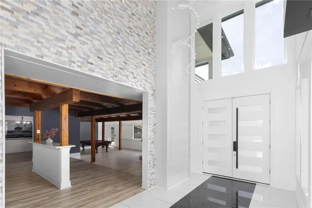 a view of cabinets with wooden floor and cabinets