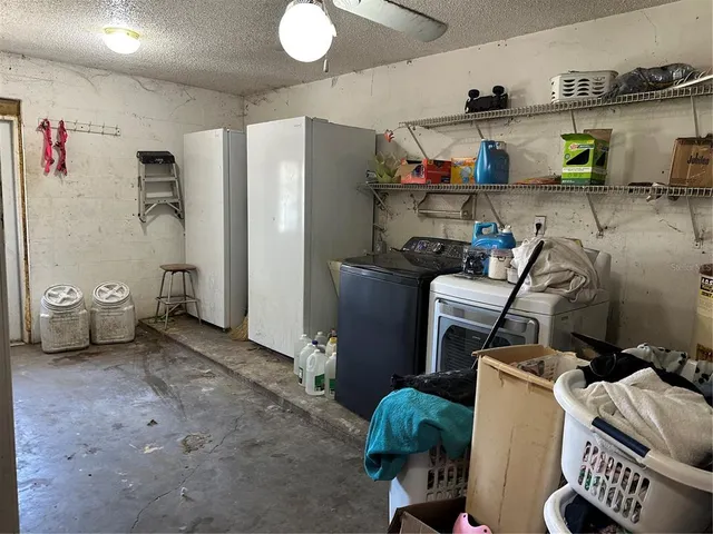 a room with storage and utility