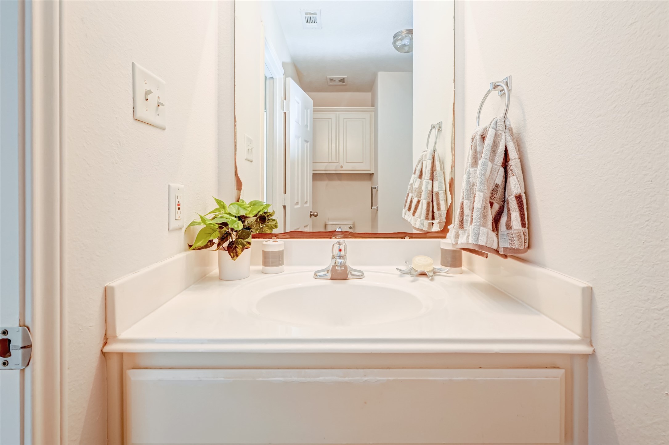 4830 Comal River Loop Spring, TX 77386 - Photo 25 of 43 a bathroom with a sink and a mirror
