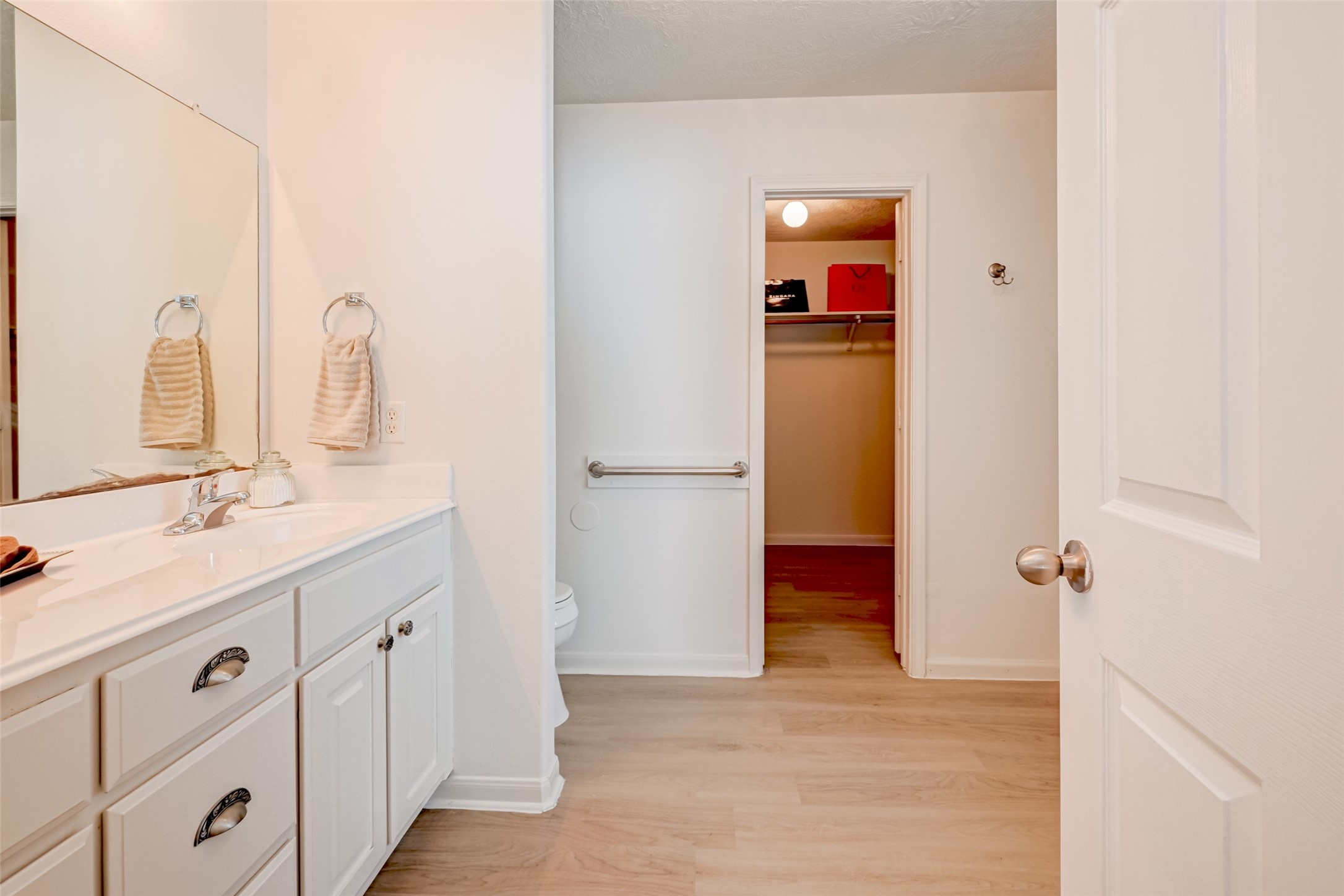 4830 Comal River Loop Spring, TX 77386 - Photo 31 of 43 a bathroom with a sink and a mirror