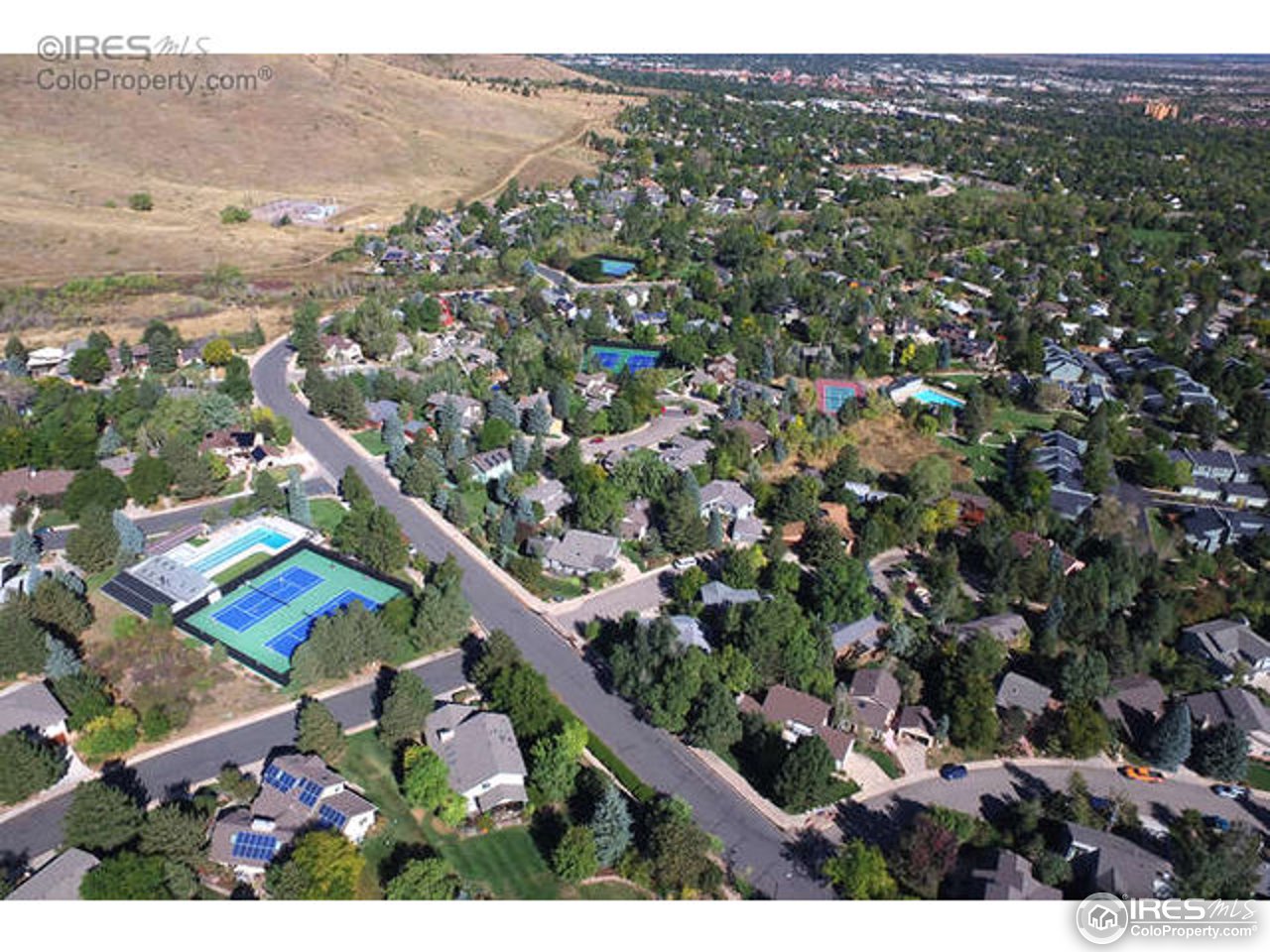 1755 View Point Road Boulder, CO 80305 - Photo 31 of 40 an aerial view of city and green space