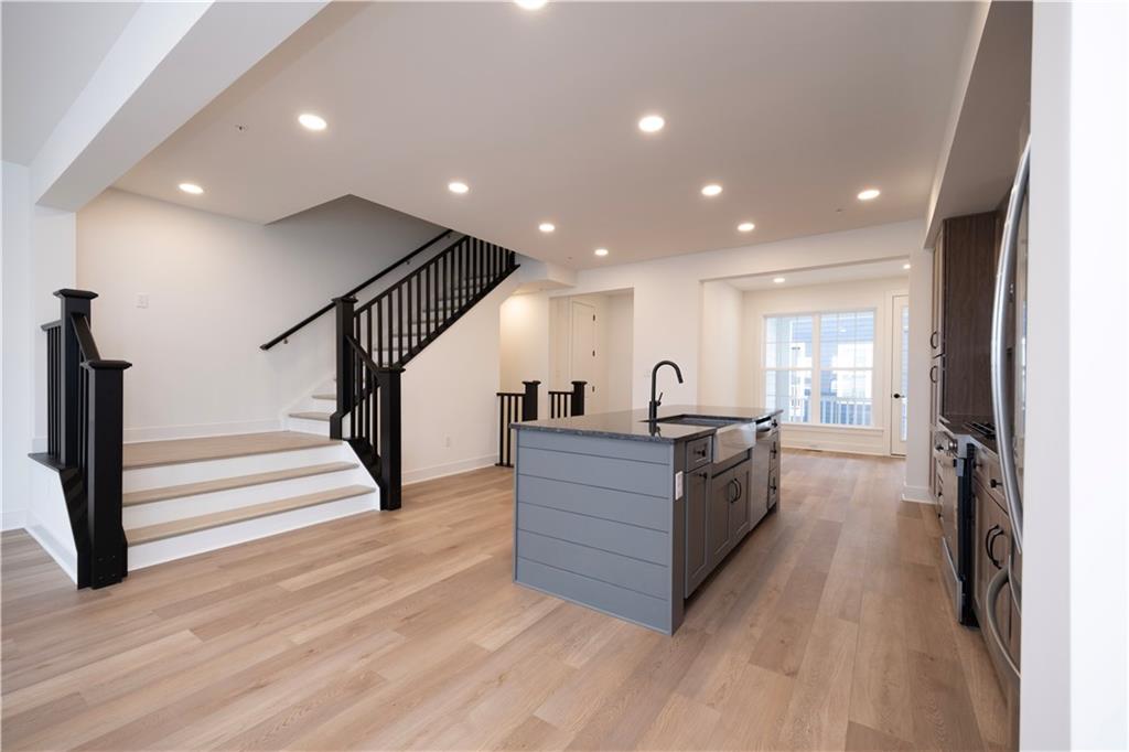 405 Ramsgate Road Cranberry Township, PA 16066 - Photo 15 of 50 a view of living room with wooden floor and staircase