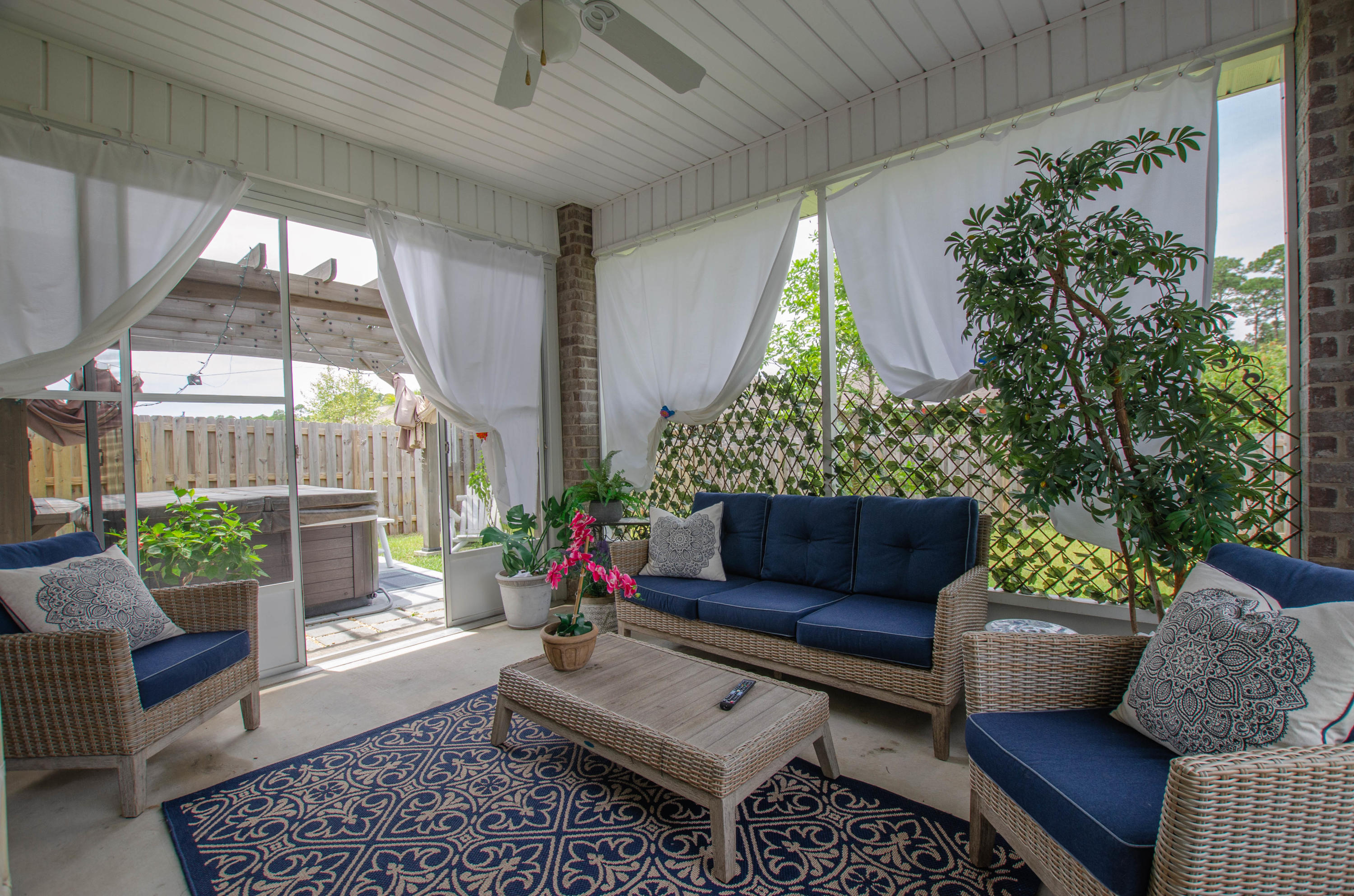 234 Pin Oak Loop Santa Rosa Beach, FL 32459 - Photo 19 of 30 Screened-In Back Porch