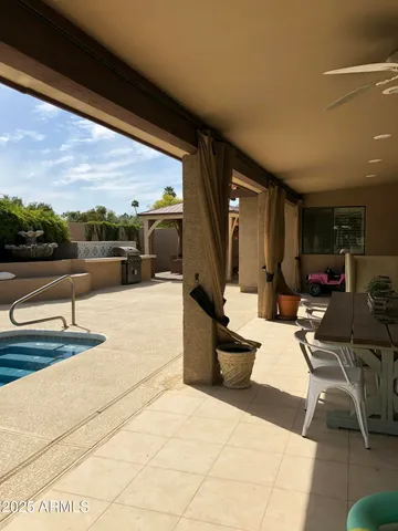 a view of outdoor space yard swimming pool and furniture