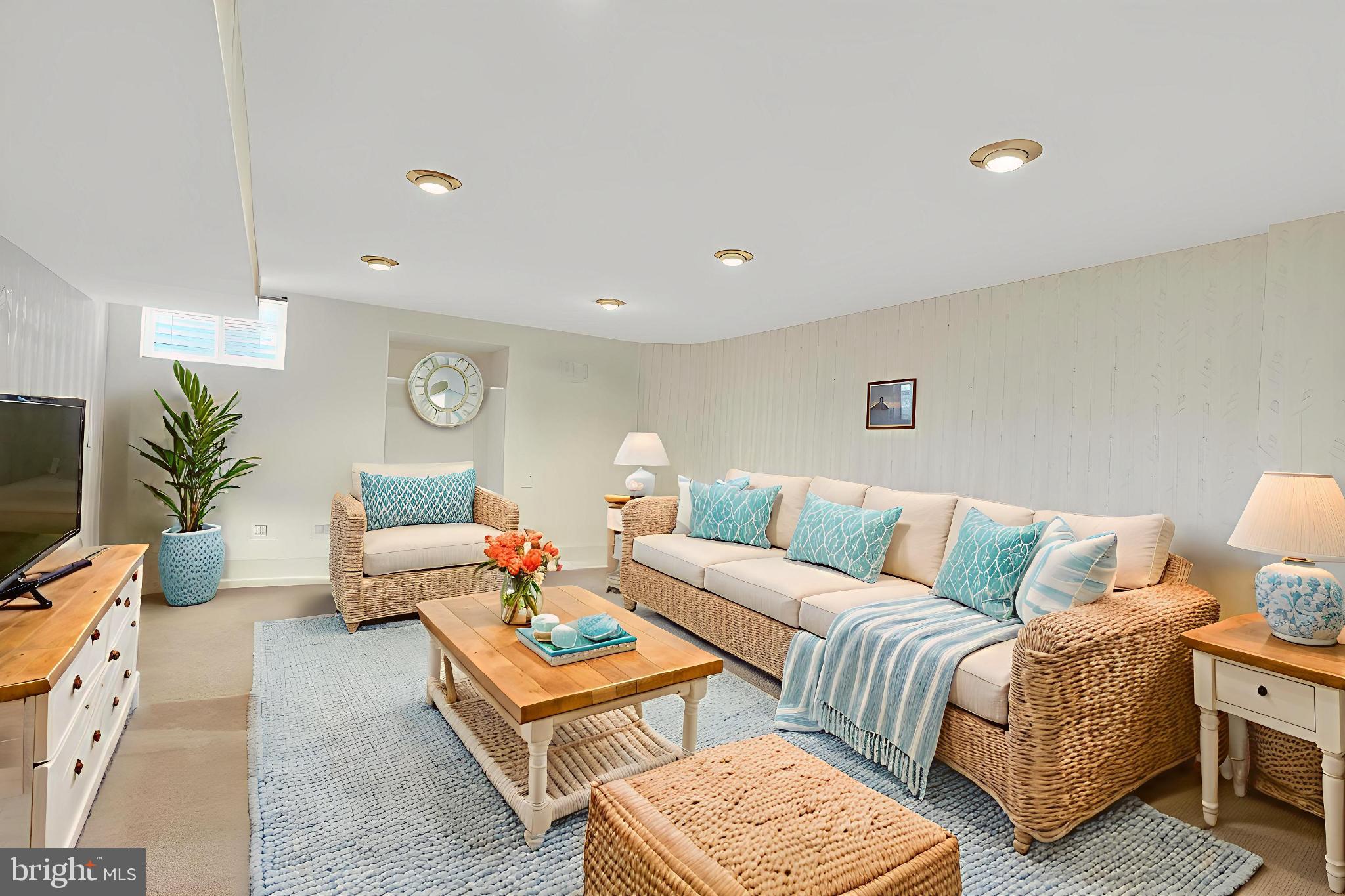 8836 Shadowlake Way Springfield, VA 22153 - Photo 20 of 77 AI created. Cozy, light-filled basement retreat.