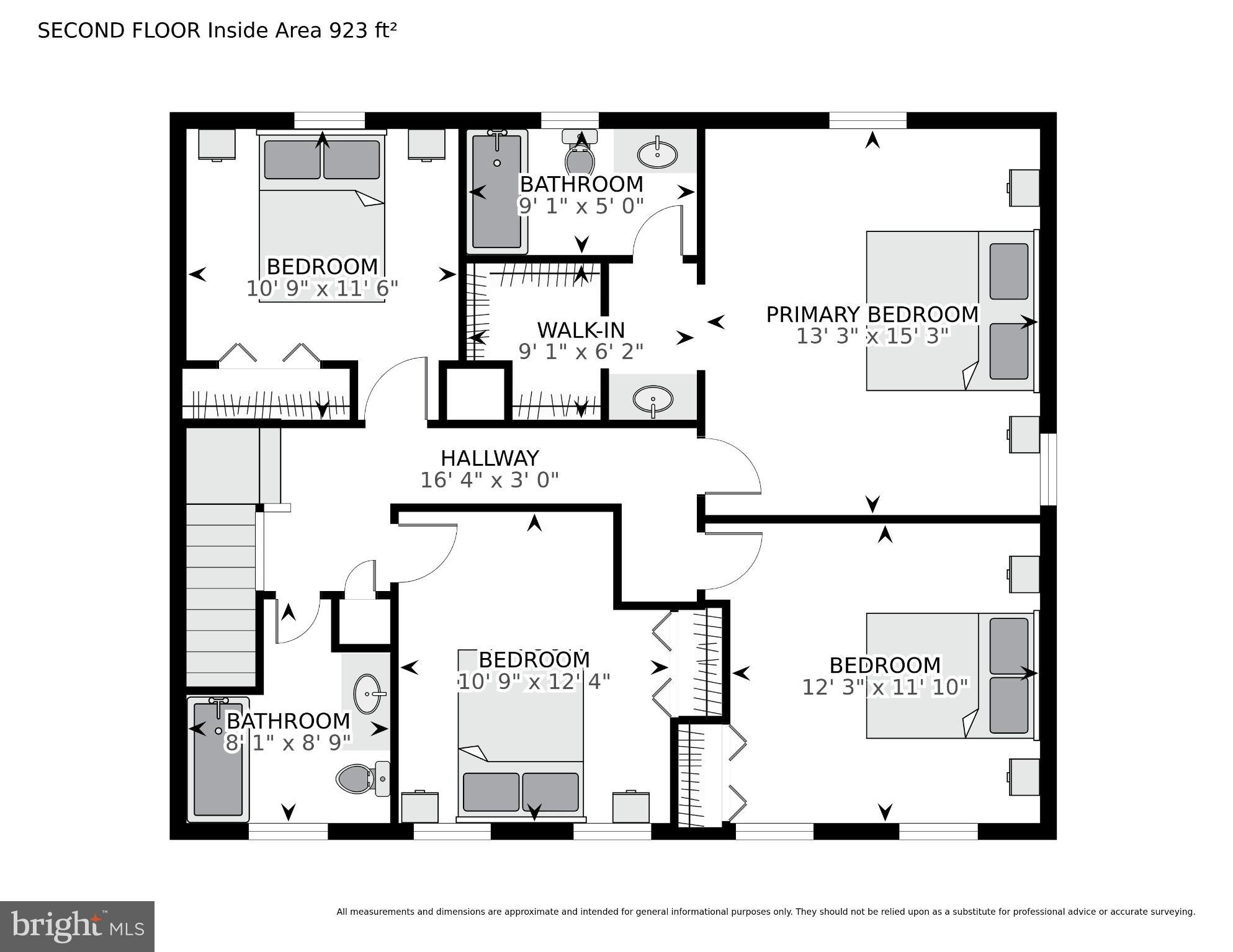 8836 Shadowlake Way Springfield, VA 22153 - Photo 63 of 77 Spacious second-floor layout with five bedrooms.