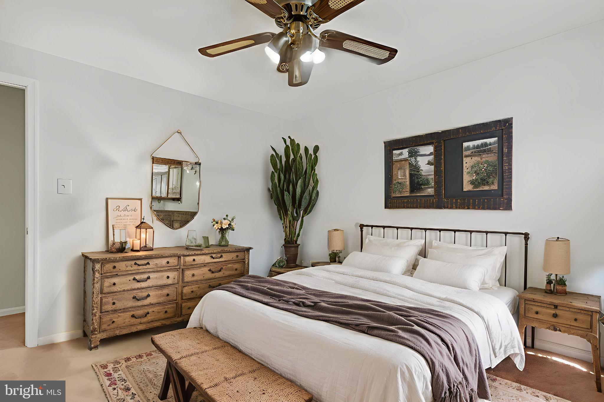 8836 Shadowlake Way Springfield, VA 22153 - Photo 73 of 77 Serene bedroom with rustic charm.