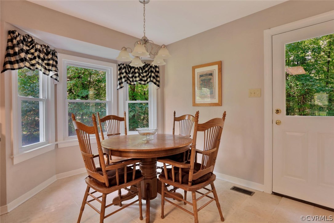 14903 Gates Mill Road Midlothian, VA 23112 - Photo 14 of 34 a view of a dining room with furniture window and outside view