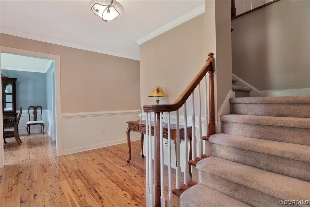 14903 Gates Mill Road Midlothian, VA 23112 - Photo 7 of 34 a view of entryway and hall with wooden floor