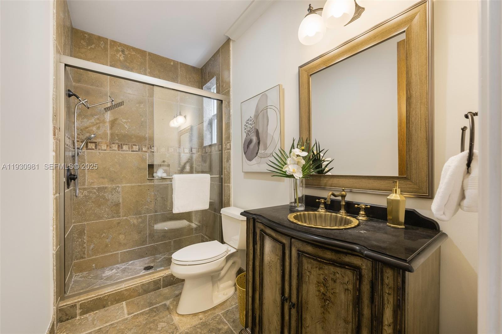 4065 Battersea Road Coconut Grove, FL 33133 - Photo 31 of 40 First floor guests/pool bathroom