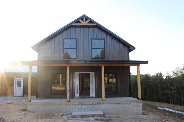 a front view of a house