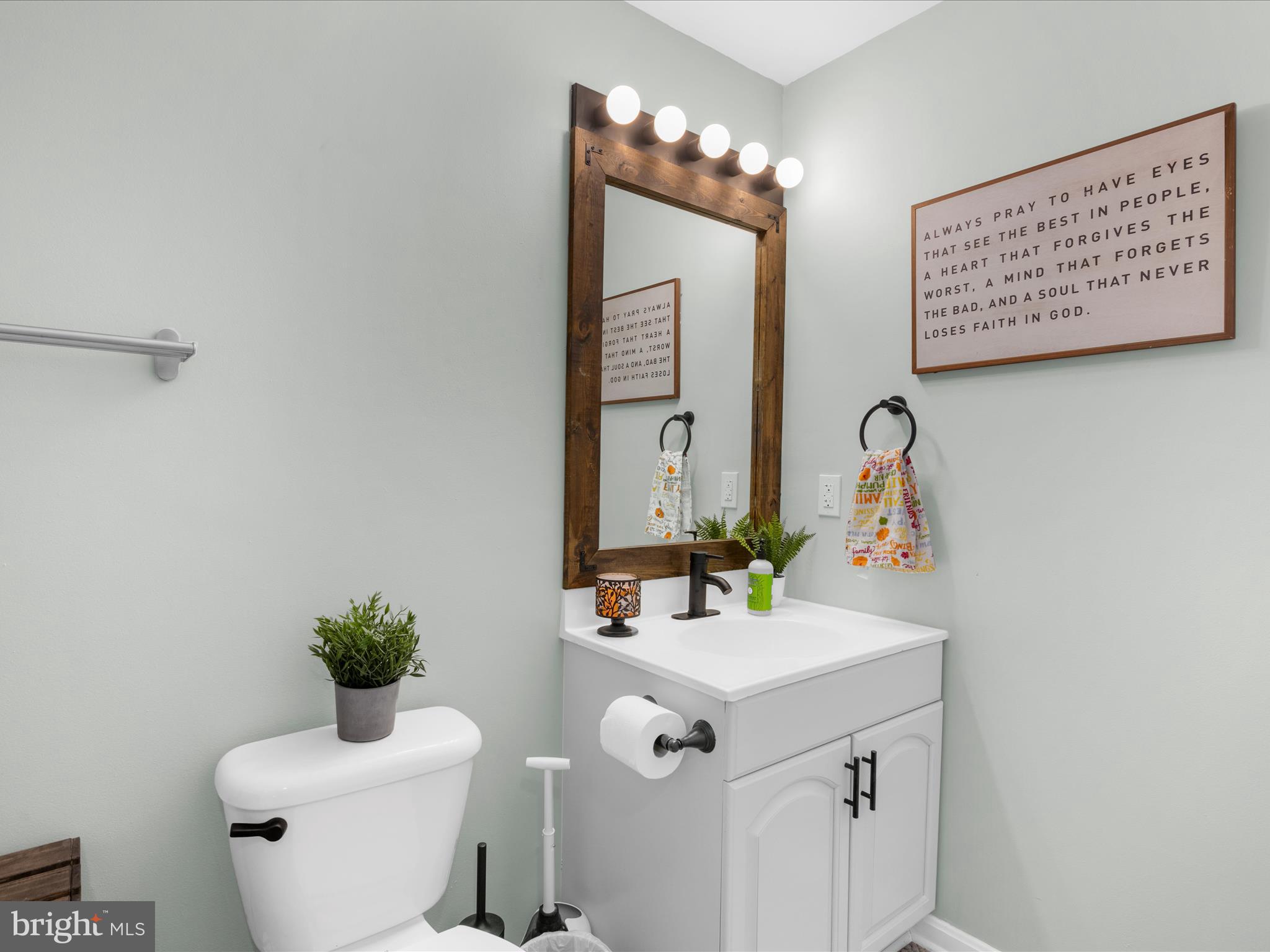243 Seneca Terrace Pasadena, MD 21122 - Photo 24 of 35 a bathroom with a toilet sink and mirror
