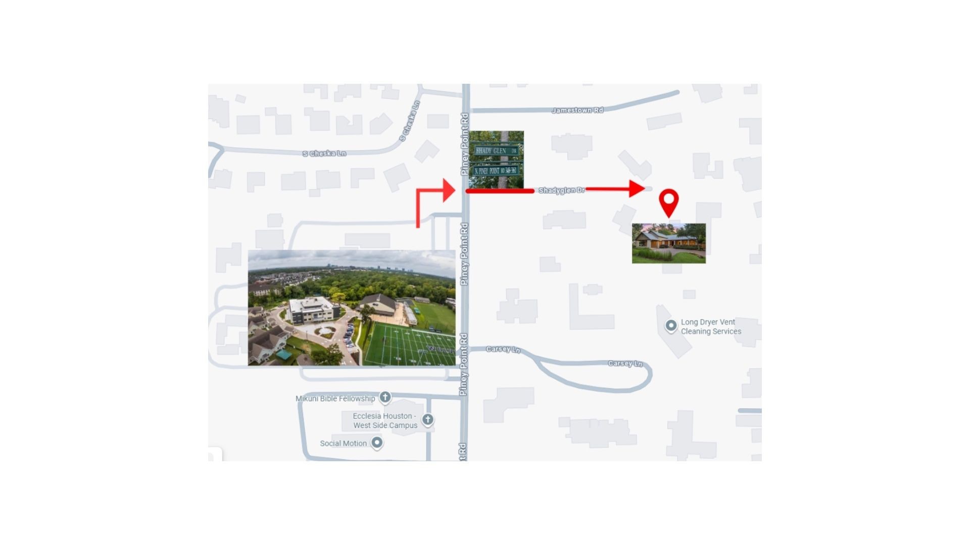 354 Piney Point Road Houston, TX 77024 - Photo 2 of 50 Photo showcasing the homes location.