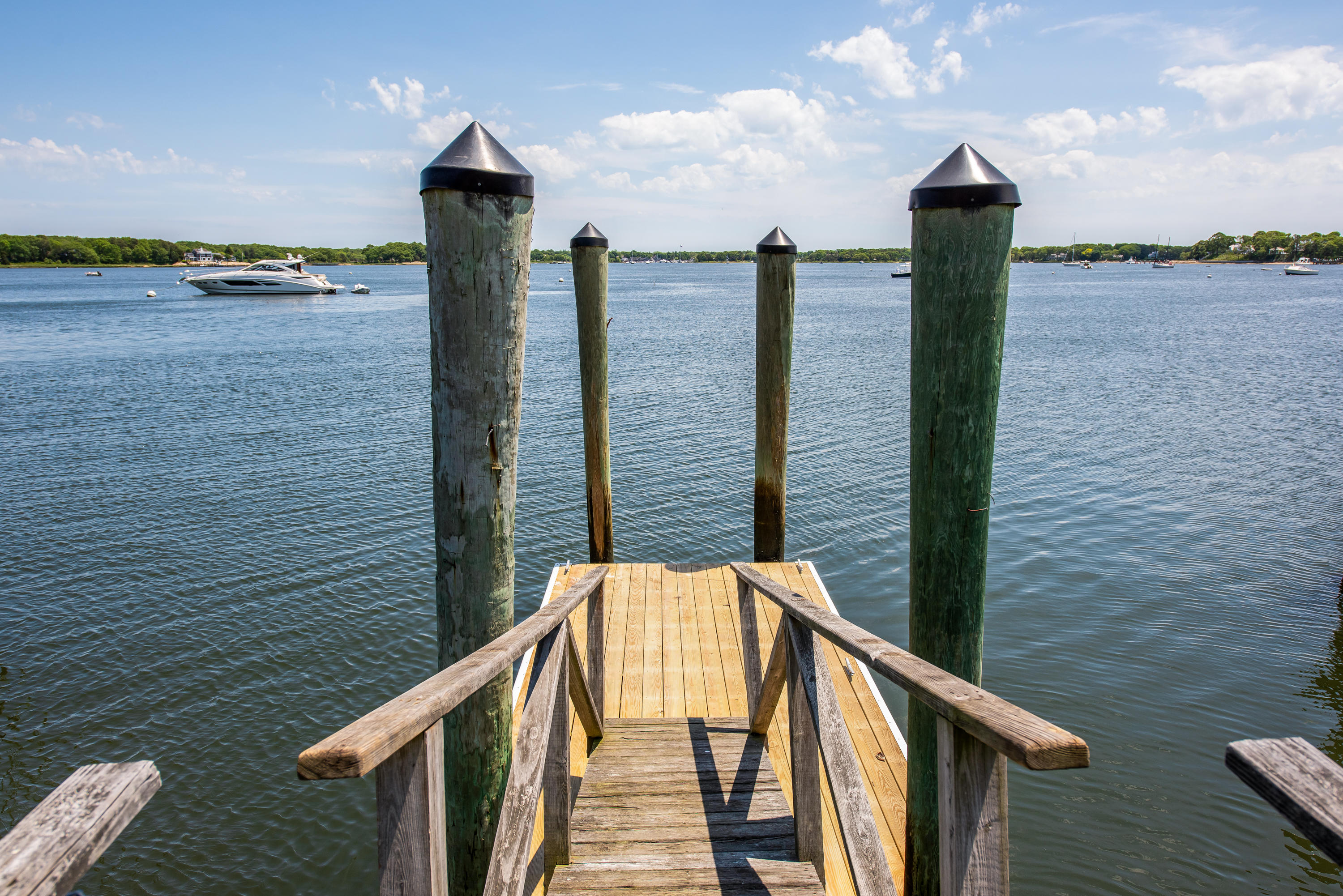 1075 Old Post Road Cotuit, MA 02635 - Photo 33 of 40 a view of a balcony with an ocean view