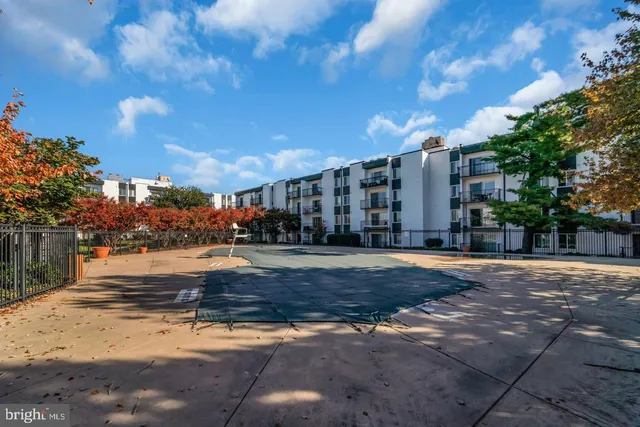 a view of a city with tall buildings