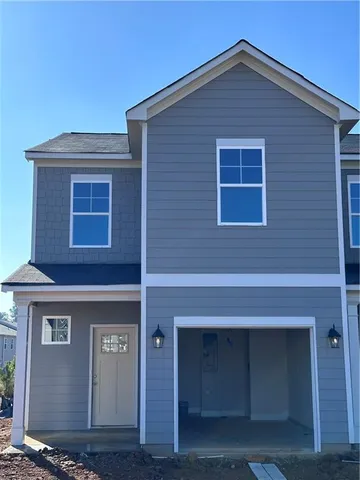 a front view of a house