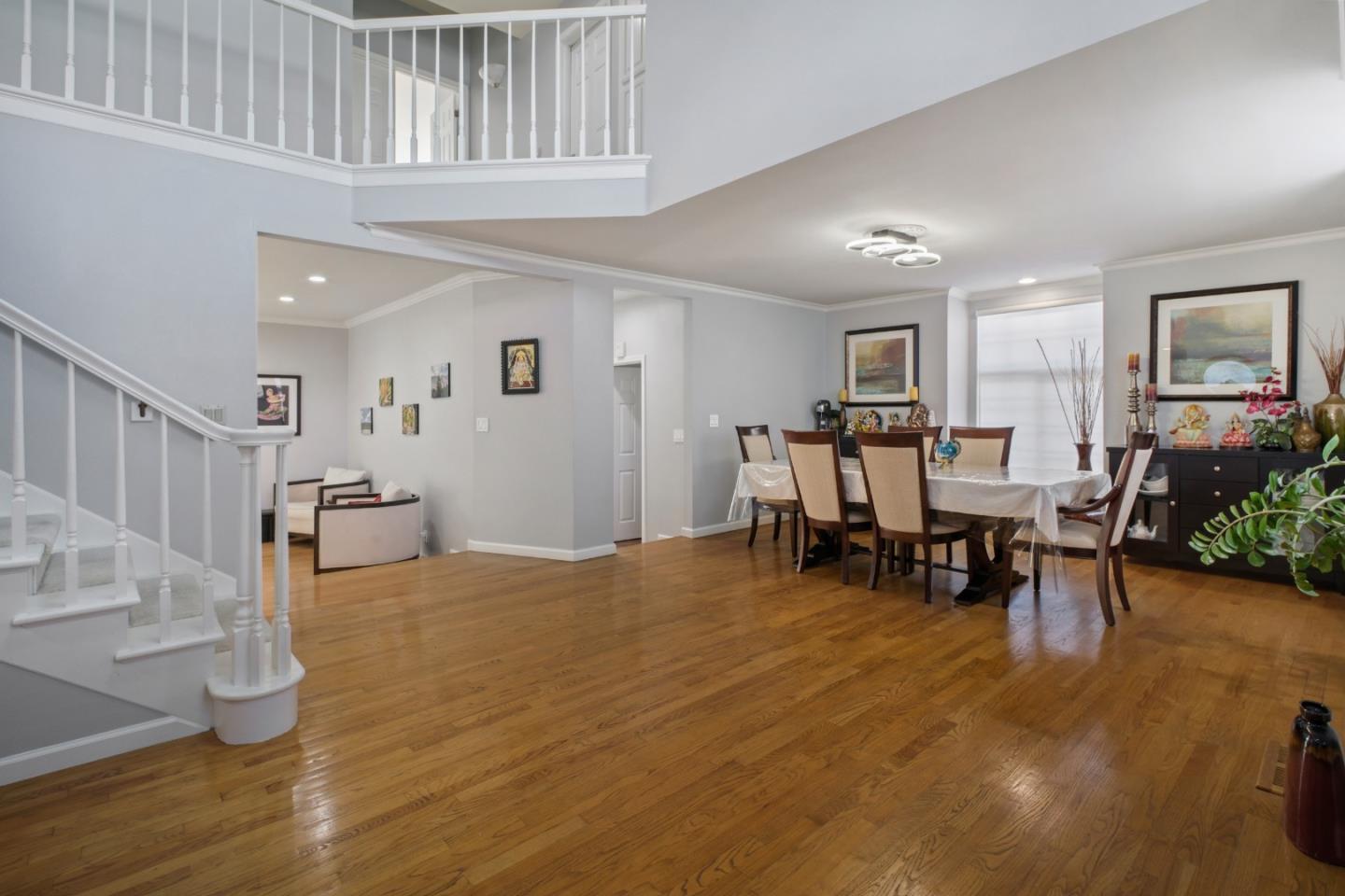 44450 Cavisson Court Fremont, CA 94539 - Photo 15 of 46 a view of dining room with furniture and wooden floor