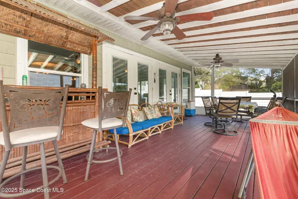 a view of a swimming pool with a lake view