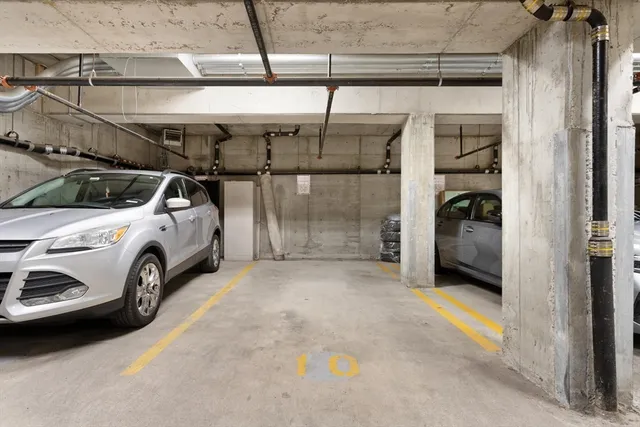 a view of a car garage