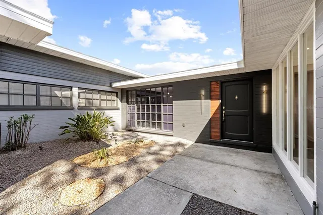 a front view of a house