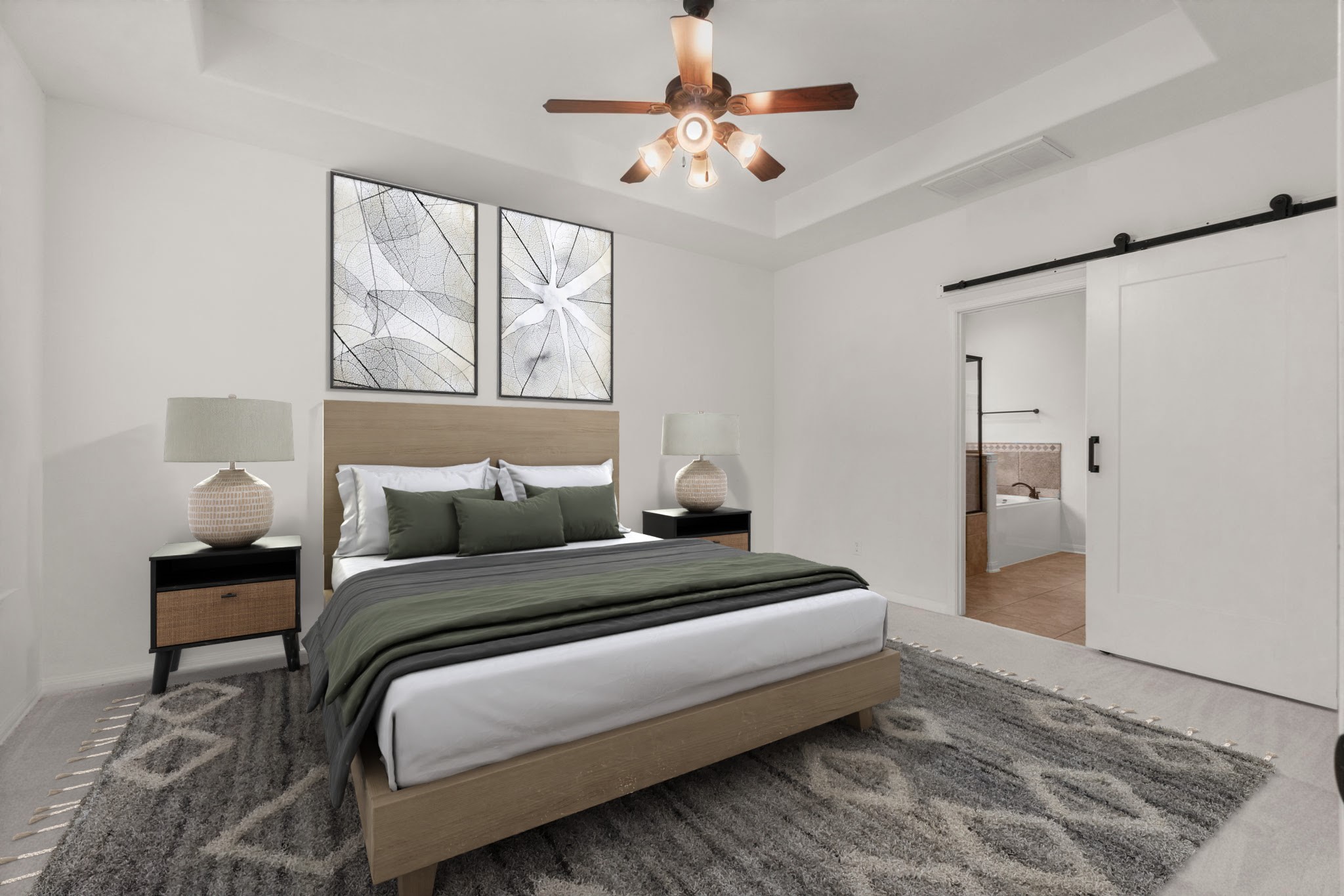 638 Spring Forest Court Conroe, TX 77302 - Photo 10 of 22 Virtually staged master bedroom