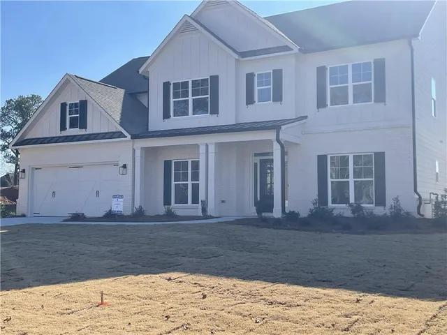 a front view of a house