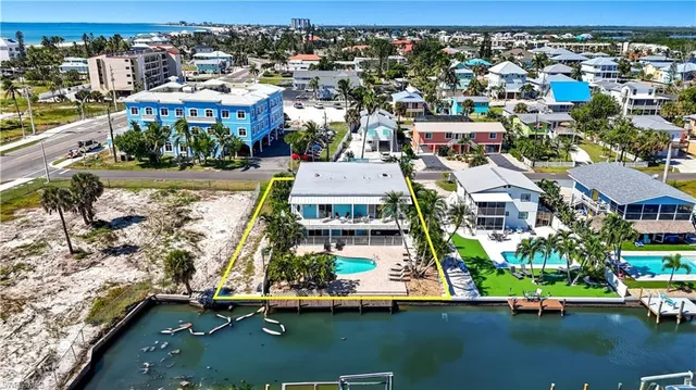 a view of a lake with boats