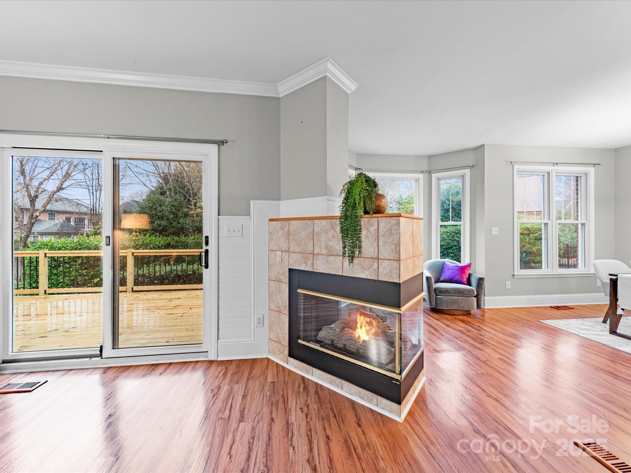 209 Chesterfield Canal Fort Mill, SC 29708 - Photo 6 of 24 a living room with furniture and a fireplace
