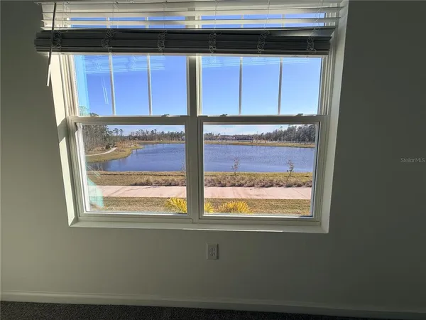 a view of a swimming pool with an outdoor space