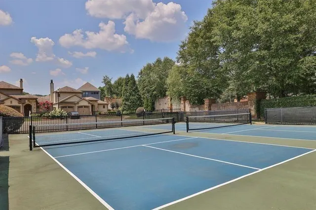 a view of a tennis court