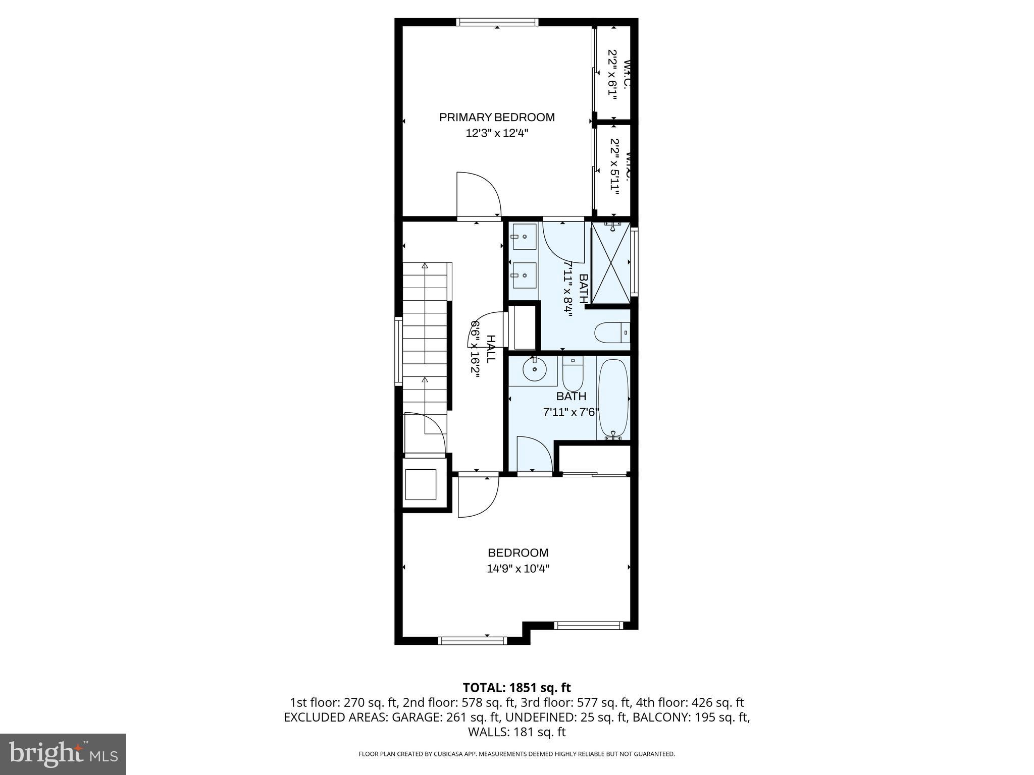 4973 Lakeside Crossing Chantilly, VA 20151 - Photo 38 of 40 Third Level Floorplan