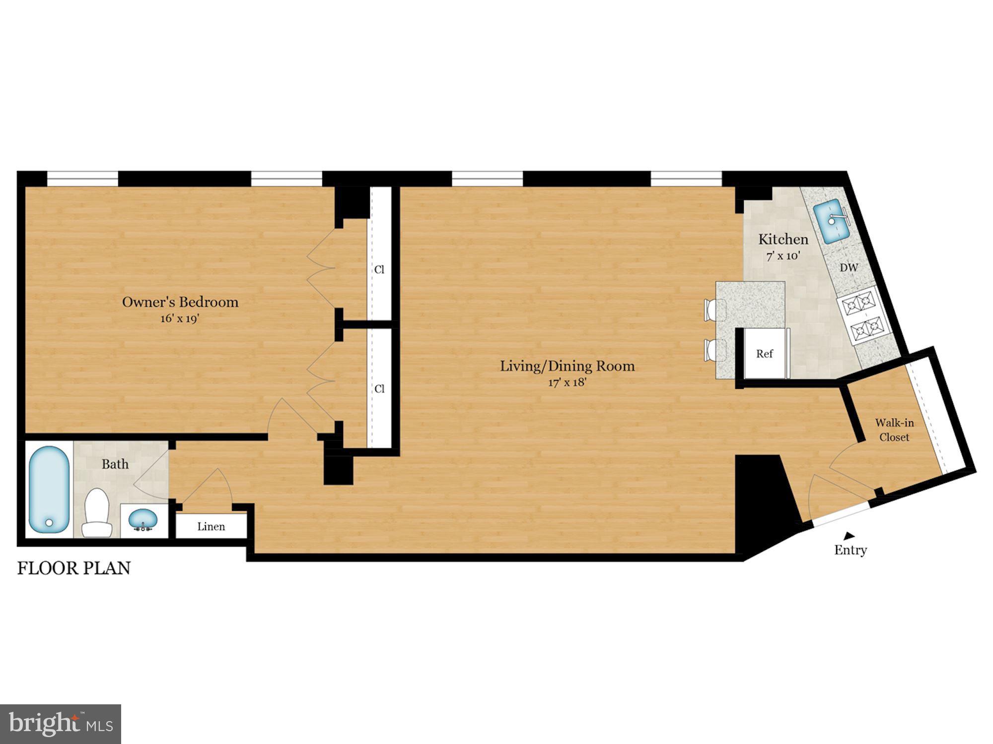 1880 Columbia Road Northwest, Unit 102 Washington, DC 20009 - Photo 21 of 25 Floor plan