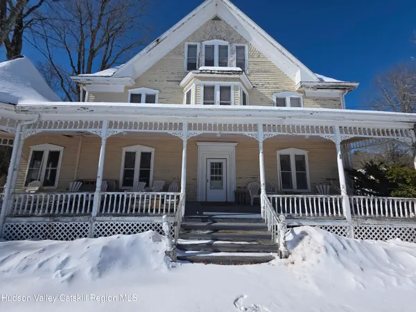 a front view of a house