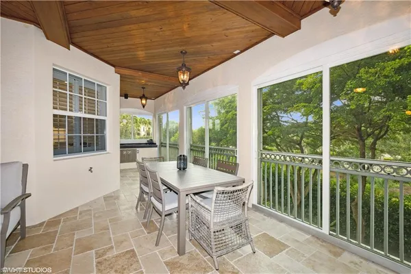 a outdoor space with chairs