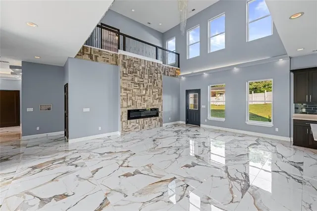 a view of an entryway of a house