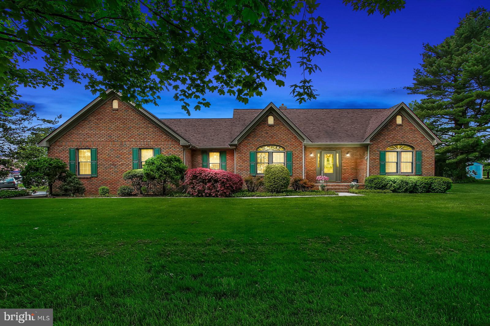 621 Telegraph Road Rising Sun, MD 21911 - Photo 1 of 60 Twilight view of this gorgeous brick-front rancher