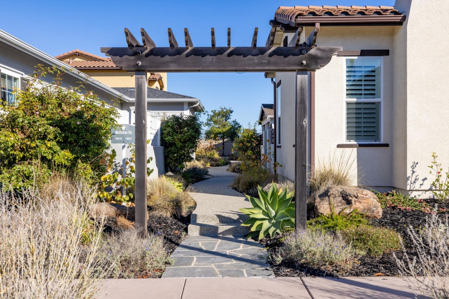 18511 McClellan Circle East Garrison, CA 93933 - Photo 56 of 65 a view of a house with potted plants