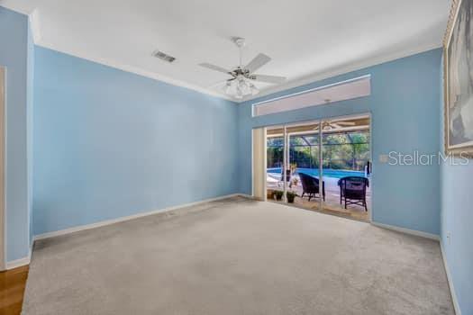 507 Surrey Lane Lutz, FL 33549 - Photo 15 of 27 an empty room with windows and fireplace