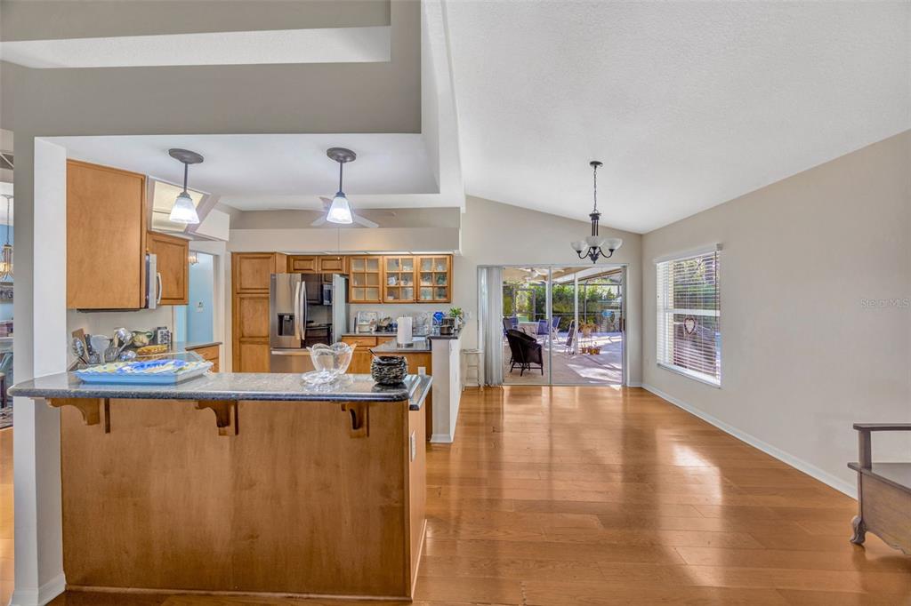 507 Surrey Lane Lutz, FL 33549 - Photo 6 of 27 a living room with fireplace furniture and a large window