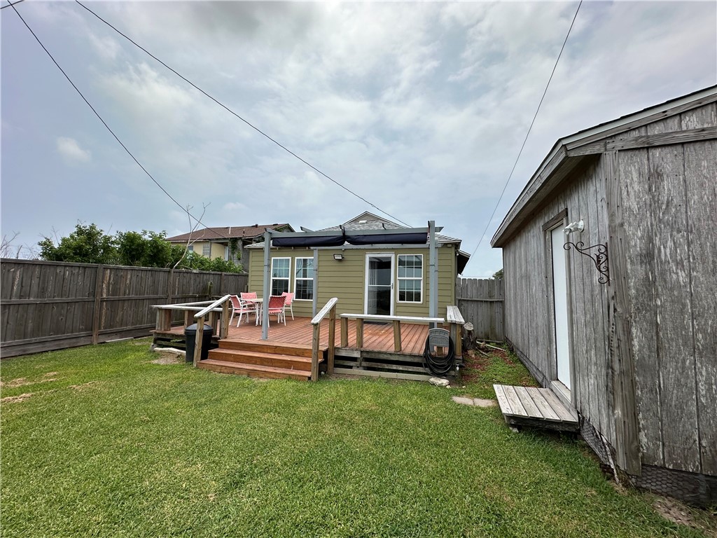 230 Lola Johnson Road Corpus Christi, TX 78418 - Photo 34 of 40 a view of a house with backyard and sitting area
