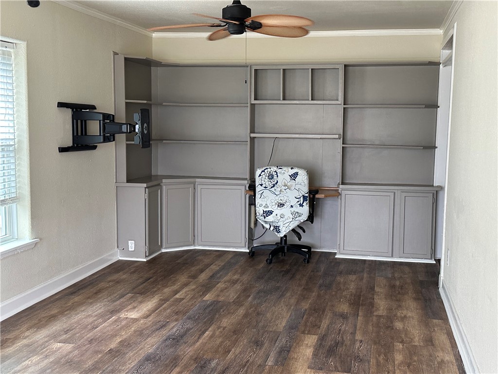 230 Lola Johnson Road Corpus Christi, TX 78418 - Photo 6 of 40 a view of a room with wooden floor and a window