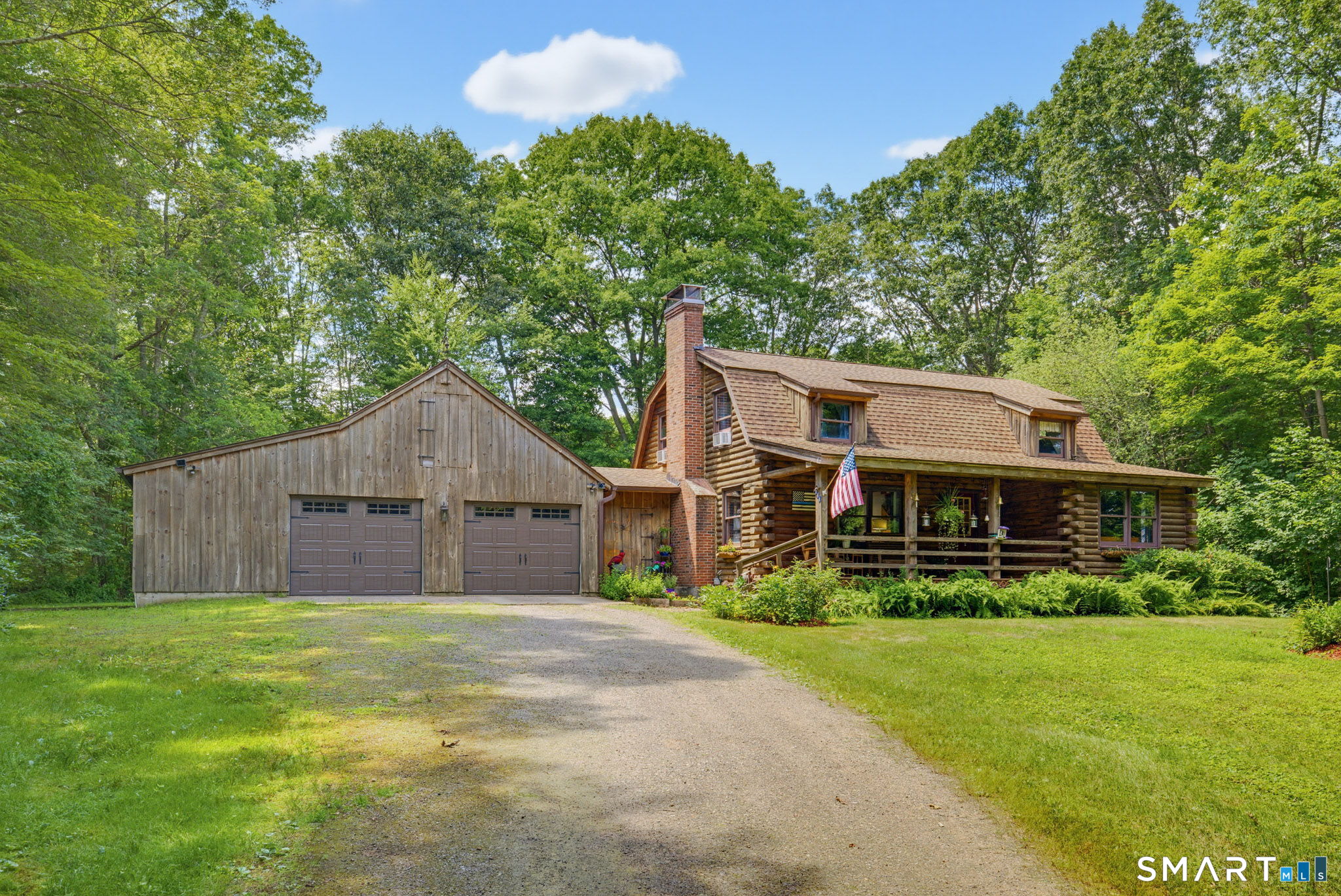 151 Fire Tower Road Eastford, CT 06242 - Photo 27 of 39 Look at the oversized 2 car garage with walk up storage on upper level of garage!