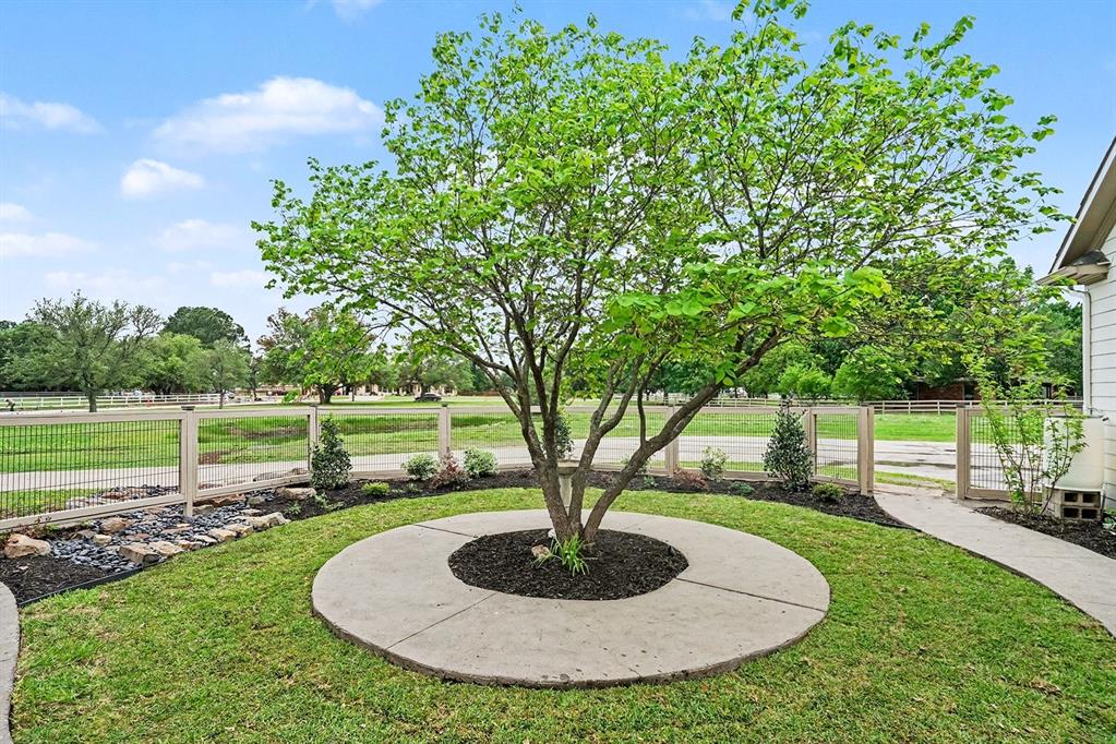 3923 Ranch Estates Circle Plano, TX 75074 - Photo 27 of 32 a view of a garden with a fountain